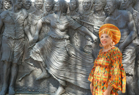 Denise leading afro-creole history and culture new orleans tour guide congo square